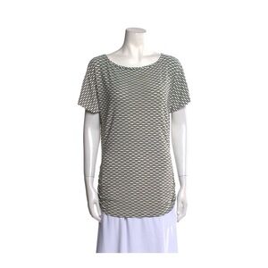 St.John Short Sleeve‎ Ruched Sides Top Large